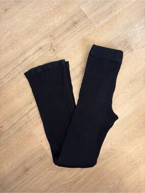 GAP Black Ribbed flare Leggings